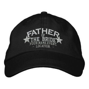Gorra Bordada Estrellas personalizadas padre del bordado de novi