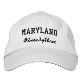 Gorra Bordada Etiqueta del estado de Maryland en Estados Unidos 