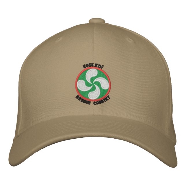 Gorra Bordada Euskadi - Basque Country - Lauburu (Anverso)