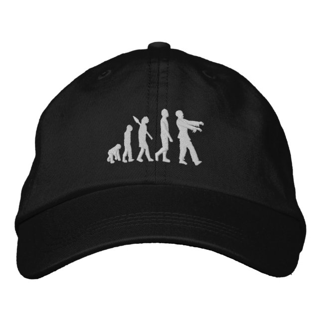 Gorra Bordada Evolución zombie (Anverso)