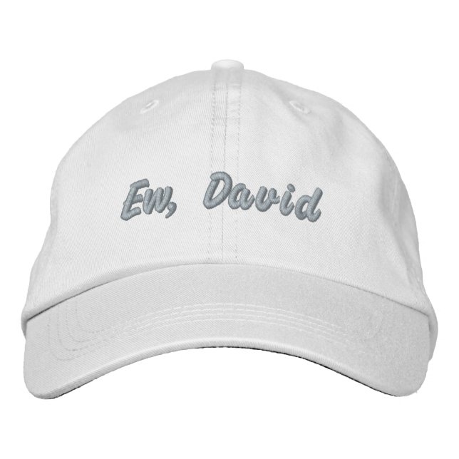 Gorra Bordada Ew, David Pink Lettering (Anverso)