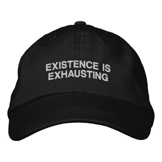 Gorra Bordada Existential Humor Sarcastic Burnt Out Personality (Anverso)