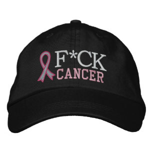 Gorra Bordada F*CK Cáncer de mama
