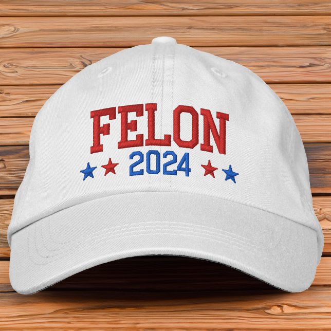 Gorra Bordada Fallo condenado por Donald Trump 2024 (Trump Convicted felon 2024 funny hat)