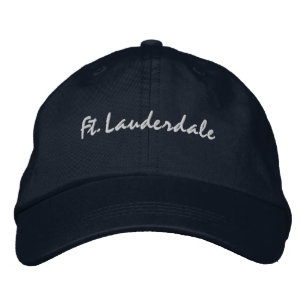 Gorra Bordada Fantasma Béisbol Embroigado de Fort Lauderdale Flo