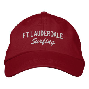 Gorra Bordada Fantasma Béisbol Embroigado de Fort Lauderdale Flo