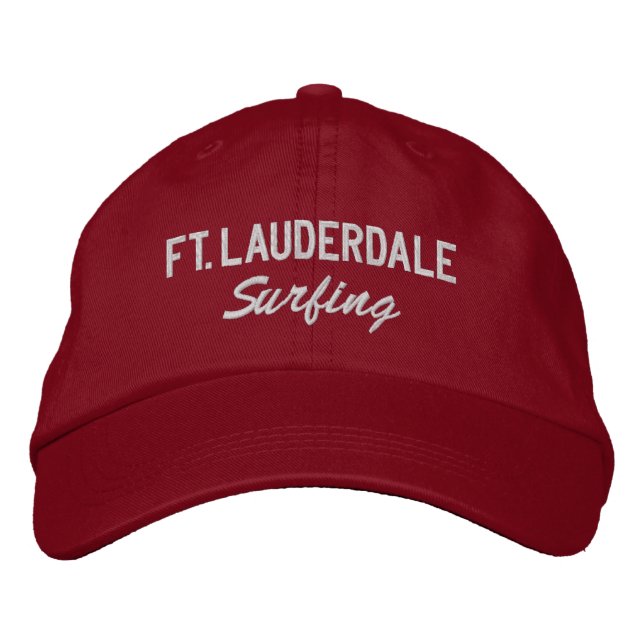 Gorra Bordada Fantasma Béisbol Embroigado de Fort Lauderdale Flo (Anverso)