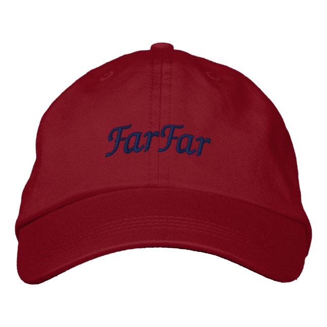Gorra Bordada FarFar mi padre escandinavo sueco (Anverso)