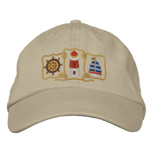Gorra Bordada Faro y velero