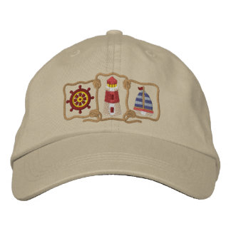 Gorra Bordada Faro y velero