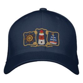 Gorra Bordada Faro y velero