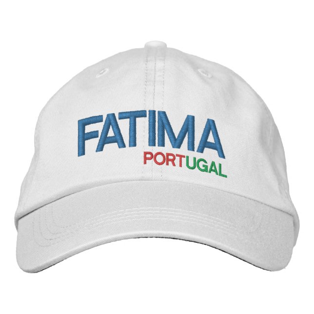 Gorra Bordada Fatima Portugal Baseball Cap (Anverso)