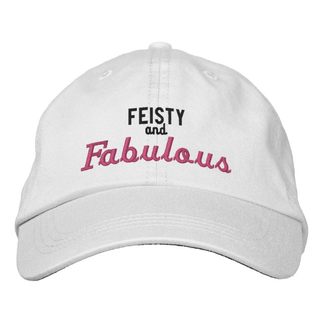 Gorra Bordada Feisty y Fabuloso (Anverso)