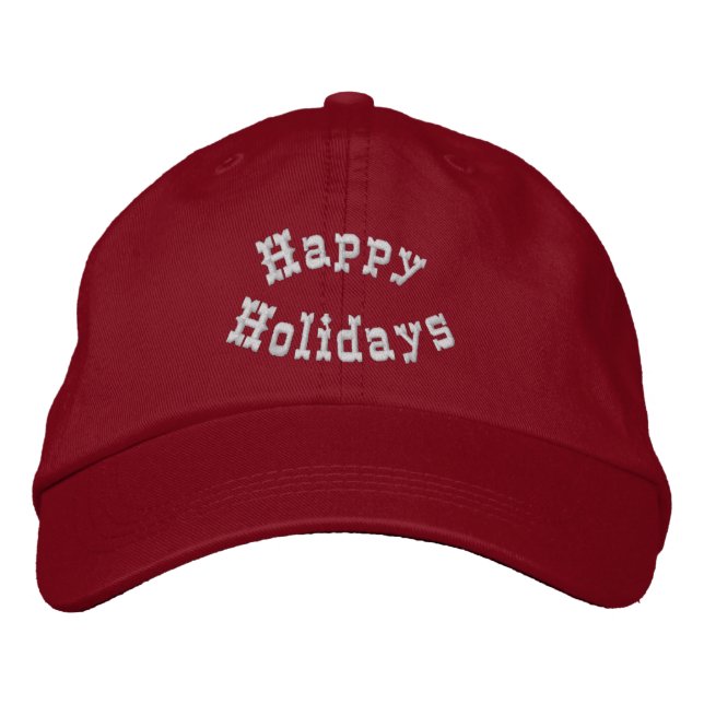Gorra Bordada Felices Fiestas (Anverso)