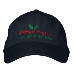 Gorra Bordada Felices Fiestas Personalizadas