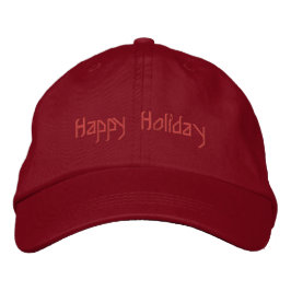 Gorra Bordada Felices vacaciones Red Basic ajustable