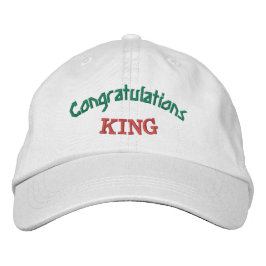 Gorra Bordada Felicitaciones deseos Impreso KING Personalizado-G