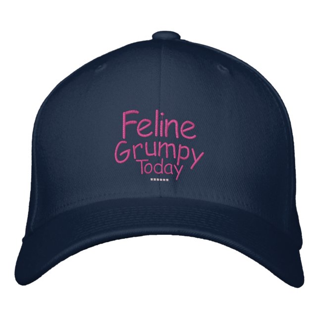 Gorra Bordada Feline Grumpy Today (Anverso)