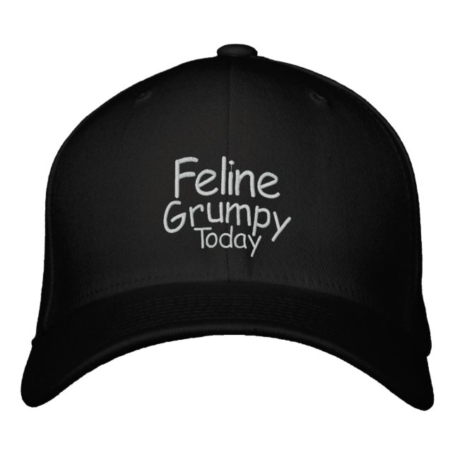 Gorra Bordada Feline Grumpy Today (Anverso)