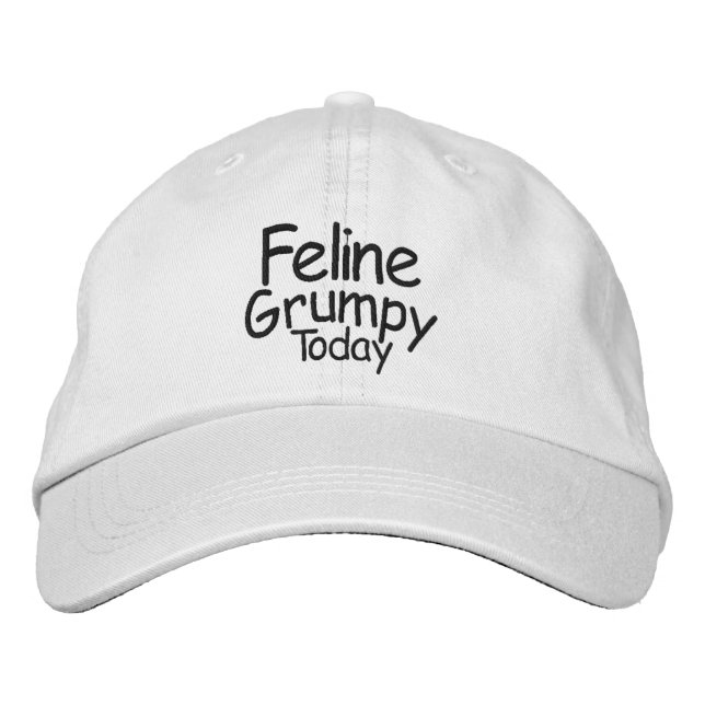 Gorra Bordada Feline Grumpy Today (Anverso)