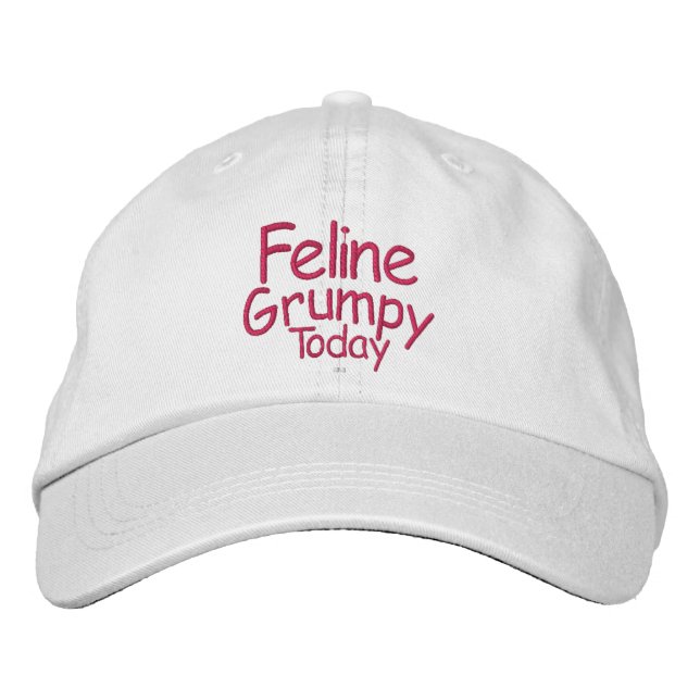 Gorra Bordada Feline Grumpy Today (Anverso)