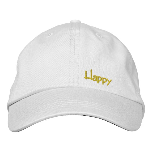 Gorra Bordada feliz (Anverso)