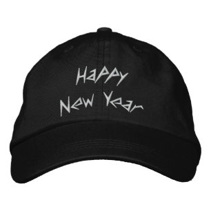 Gorra Bordada Feliz Año Nuevo con la paja