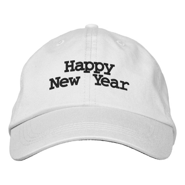 Gorra Bordada Feliz Año Nuevo Deseos Impresos-Gorras Hermosa Noc (Anverso)