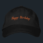Gorra Bordada Feliz cumpleaños Personalizado Nombre de texto Col<br><div class="desc">Presentamos nuestros Títulos de Texto Feliz Cumpleaños Es muy cool y guapo,  Encanto que se ve Muy útil para el Sol fuera de la cara,  Tours,  Compras Podemos usarlo</div>