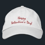Gorra Bordada Feliz Día de San Valentín<br><div class="desc">Divertido fácil de usar puede usar esta gorra cada El día de San Valentín y hacer un gran regalo.</div>