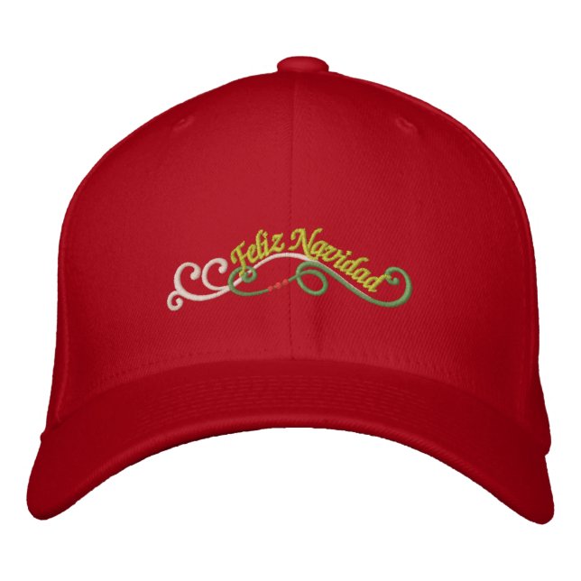 Gorra Bordada Feliz Navidad (Anverso)
