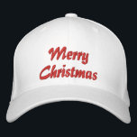 Gorra Bordada Feliz Navidad Simple tipografía bordada<br><div class="desc">Feliz Navidad Simple y Moderna Typografía Personalizado Embroidered Baseball Cap presenta el sencillo y moderno texto bordado "Feliz Navidad". Perfecto como un regalo para la familia y los amigos para las vacaciones de Navidad. Creado por Evco Studio www.zazzle.com/store/evcostudio</div>