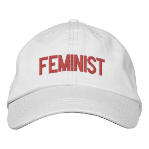 Gorra Bordada Feminista fucsia blanco rosado caliente