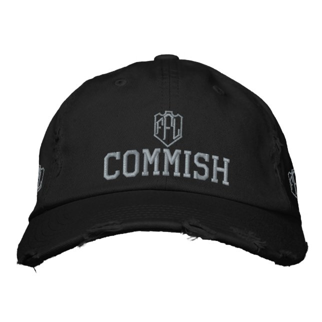 Gorra Bordada FFL Commish (Fantasy Football League) (Anverso)