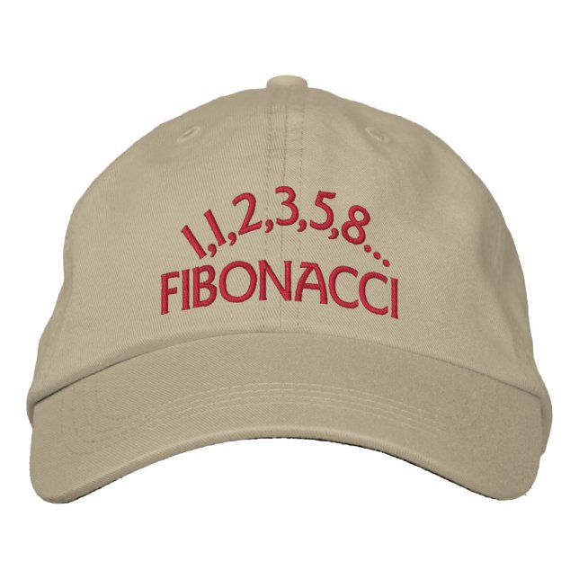 Gorra Bordada Fibonacci (Anverso)