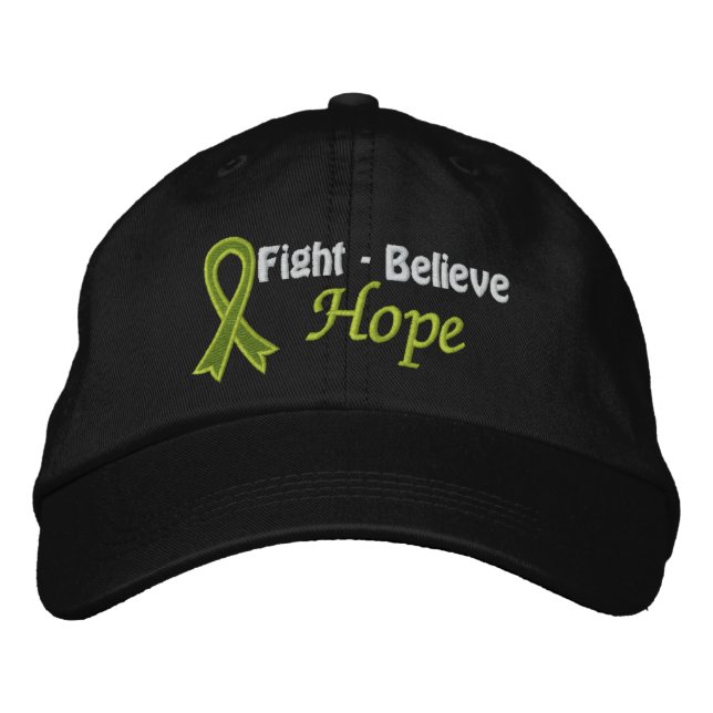 Gorra Bordada Fight Belight Hope - Linfoma (Anverso)