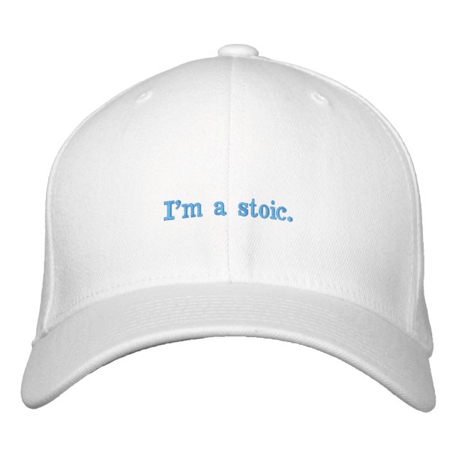 Gorra Bordada Filosofía estoica (Anverso)