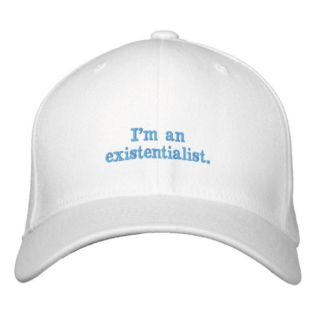Gorra Bordada Filosofía existencialista (Anverso)