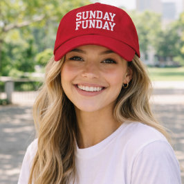 Gorra Bordada Fin de semana de fútbol 'Sunday Funday', regalo pa