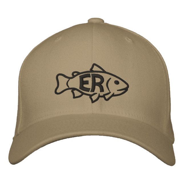 Gorra Bordada Fisher Personalizado Fly Rods (Anverso)