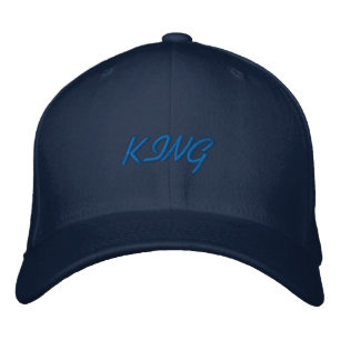 Gorra Bordada Flexfit Lana Azul Rey Texto