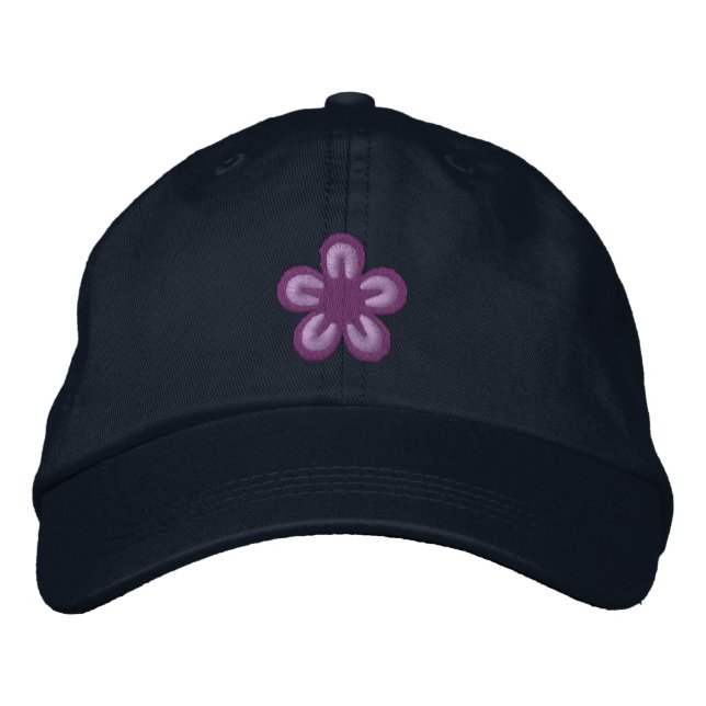 Gorra Bordada Flor (Anverso)