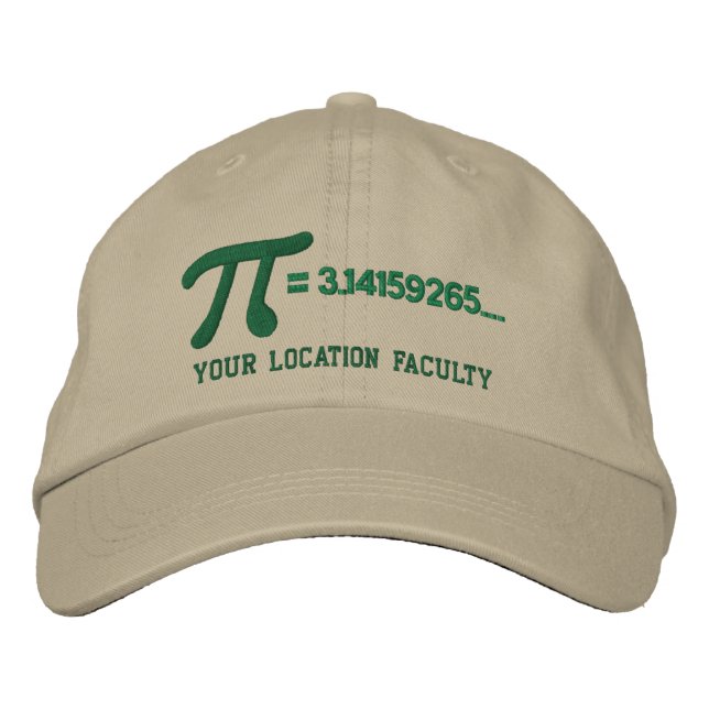 Gorra Bordada Fórmula de Personalizable pi (Anverso)