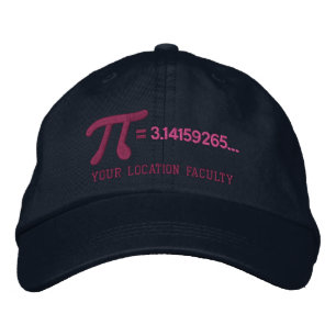 Gorra Bordada Fórmula Pi Personalizable