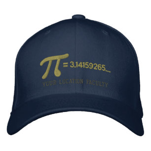 Gorra Bordada Fórmula Pi Personalizable
