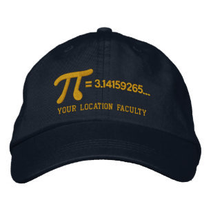 Gorra Bordada Fórmula Pi Personalizable