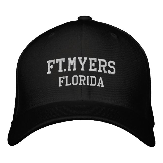Gorra Bordada Fort Myers Florida Embrojó sombrero de béisbol (Anverso)
