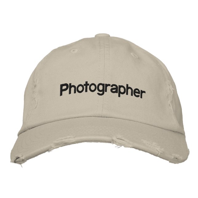 Gorra Bordada Fotógrafo (Anverso)