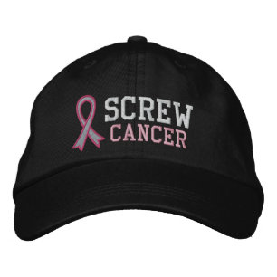 Gorra Bordada Fracasar el cáncer de mama