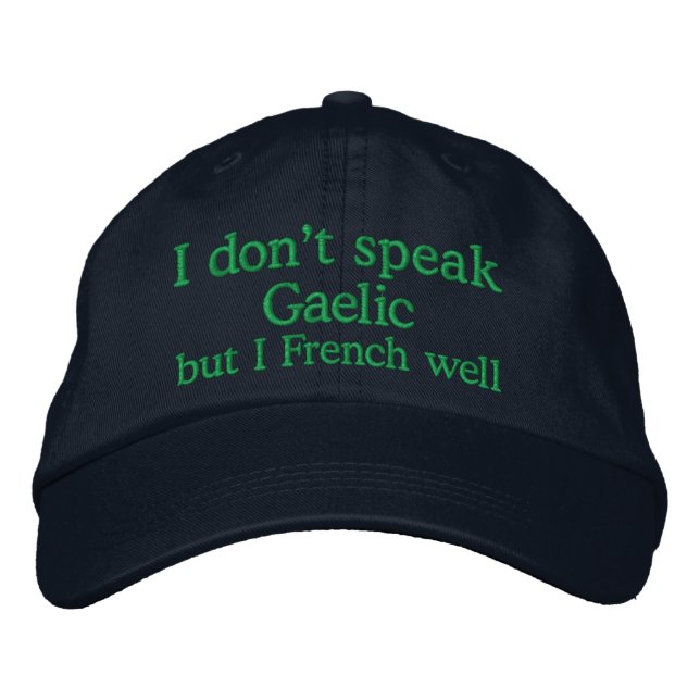 Gorra Bordada Francés bien (Anverso)